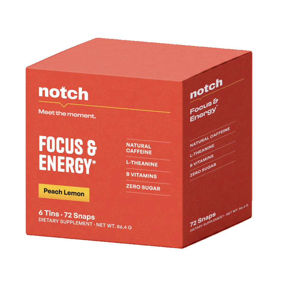 Notch Peach Lemon — carton of six tins